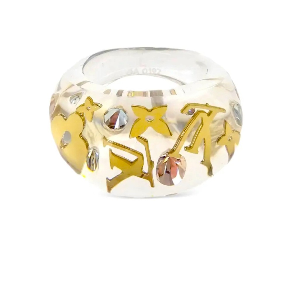Louis Vuitton Gold and Silver Women's Ring
Size 6.5 medium